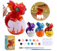 JMMICO Paint Your Own Dragon Lamp Craft Kit, Dragons Crafts DIY Night Light, Dragon Gifts for Boys Girls, Arts and Crafts for Kids Ages 6-14, Christmas Gifts, Stocking Stuffers for Kids