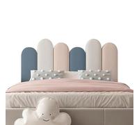 JMMSP Upholstered Wall Panels Kids,3D Anti Collision Wall Padding Kids, 3.2cm Thicken DIY Peel And Stick On Headboard Panels For Bedrooms, Children's Room Dance Club(Size:180cm,Color:#2)