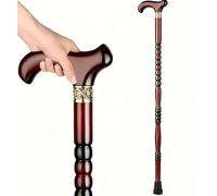 JMMSP Walking Stick - Ergonomic, Handmade - Lightweight Wooden Walking Sticks for Men & Women, Stylish Anti-Slip Walker Wood Canes for Seniors (93cm(37in))