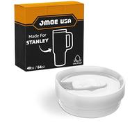 Jmoe USA 40oz & 64oz Sliding Lid for Stanley Adventure Quencher H2.0 Flowstate Tumblers With Handle | Leakproof & Spillproof | Made of BPA and Food-Grade Materials | Dishwasher Safe (White, 1-Pack)