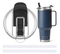 Jmoe USA 42oz, 35oz, 30oz, 26oz Replacement Straw Lid For Yeti Rambler With Handle | Fits Reduce 40oz Tumblers | Fits Hydroflask Traveler 32oz & 40oz | 2-in-1 Leak Proof Accessory (1-Pack)