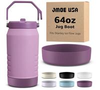 Jmoe USA Boot for 40oz & 64oz Stanley IceFlow Jug | Made of Color Matched Silicone | Durable, Non-Slip Protective Sleeve | Prevents Dings and Scratches (Lilac, 64oz)
