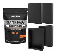 Jmoe USA Replacement Clamp Pads Compatible With Irwin QUICK-GRIP Medium-Duty Clamps, Non-Marring High-Grip Surface, Durable Polymer Covers, Woodworking Accessory