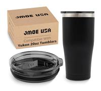 Jmoe USA Replacement Lid For Yukon 20 oz Freedom Tumbler | Slider Lid Design | 100% Leakproof Design | Made of BPA Free Tritan Plastic | Dishwasher Safe (1)