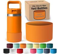 Jmoe USA Silicone Boot for Yeti Rambler Jr 12oz and 18oz Bottle | 2mm Sleeve | Anti-Slip Boot | Protector for the Bottom of your Bottle | Protects Against Damage | BPA Free Silicone (King Crab)