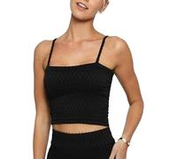 JMOJO Crop Tops for Women - Sexy Camisole Tops for Women - Feel Naked Sleeveless Seamless Comfy Going Out Tops for Women UK - TikTok Influence Party Workout Casual Streetwear Stretchy Black Crop Top