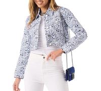 JMOJO Denim Cropped Jackets - Trucker Style Womens Denim Jackets in Regular Fit & Plus Sizes - Perfect for Outdoor Beach Picnic - Casual Summer Jackets for Women UK with Chest Pockets & Pointed Collar