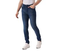 JMOJO Mens Skinny Stretch Jeans with 5 Pockets, Internal Waist Adjusters & Zip Fly and Button - Slim Fit Stretchable Denim Jeans for Men UK