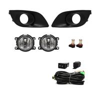 JMOLXURI Car Front Bumper Fog Lamp For Suzuki For Swift 2011-2017 Car LED Fog Light Day Time Running DRL Wires Harness Switch Waterproof(LED WHITE)