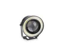 JMOLXURI Front Fog Light Assembly 12V Angel Eye Car LED Fog Light 2.5" 3" 3.5 Inch COB Projector Halo Ring DRL Driving Fog Lamp Led Auto Daytime Running Fog Lamps(White-1pc,3 inch)