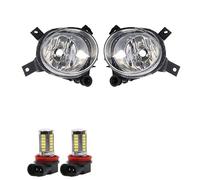 JMOLXURI Front Fog Light Assembly For A4 S4 For Avant B7 2005-2008 Fog Lamp Front Bumper FogLight Daytime Running 8E0941699C 8E0941700C Fog Lamps(L10 LED White)