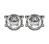 JMOLXURI Front Fog Light Assembly For Focus 2 MK2 2009-2011 Fog Lights LED Headlight Fog Lamp Cover Grille Chrome Bezel Harness Switch Kit Fog Lamps(B LED)