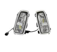 JMOLXURI Front Fog Light Assembly For Focus RS 2015-2018 Fog Lights Foglight Frame Headlight Foglamp Cover Black ABS Fog Lamps(1Pair LED)