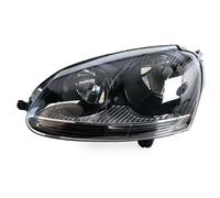 JMOLXURI Headlamps Assembly For VW For Jetta MK5 2006-2011 Headlight Head Lamp White Black Front Bumper Light Car Accessories(6 pins,Black 1 Left)