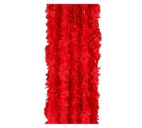 JMORCO Artificial Hanging Flowers 10/20Pcs 1M Wisteria Garland Artificial Silk Flower Vine Hanging Plant Vine Home White Wedding Garden Party Decor Flower String(20pcs red)