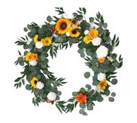 JMORCO Artificial Hanging Flowers Artificial Flower Garlands for Table Runner Sweetheart Table Centerpieces for Backdrop Wedding Decoration(Sunflower)