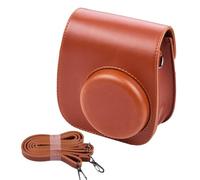 JMORCO Camera Bag Portable Instant Camera Case Bag Holder PU Leather with Shoulder Strap Compatible(Brown)