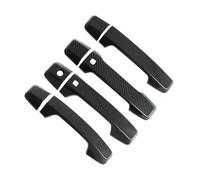 JMORCO Car Outer Door Handle 1 Set Car Exterior Side Door Handle Cover Trim for for Triton for MV 2024 Carbon Fiber Texture Style ABS