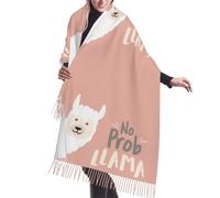 Jmorco Cute Llama Print Women Scarves Winter Long Soft Warm Wraps Wool Spinning
