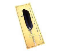 JMORCO Dip Pen Quill Pen Dip Water Retro Board Beginner Calligraphy Decorative Replacement Tip Cardboard(Color07)