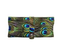 Jmorco Fresh Peacock Leather Glasses Case Portable Travel Sunglasses Soft Storage Bag For Women Men