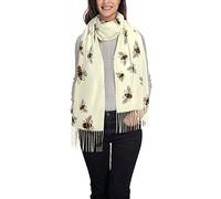 Jmorco Honey Bee Scarves For Women Lightweight Shawl Winter Warm Thick Print Scarf Wrap