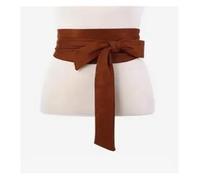 JMORCO Ladies Belts Soft Suede Wide Belt For Women Retro Strap Belted Dress Shirt Sweater Decorative Ladies Bowknot Waist Seal 230cm(CAMEL)