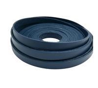 JMORCO Leather Strips 10mmx2mm Flat Genuine Cow Hide Leather Strip, 1cm Wide Real Band For DIY Bracelet Making Art Crafts.(Dark Blue)