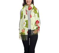 Jmorco Lovely Strawberry Scarves For Women Lightweight Shawl Winter Warm Thick Print Scarf Wrap