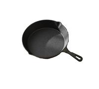 JMORCO Omelette Pan Cast Iron Skillet, Frying Pan with Drip-Spouts,Nonstick Cookware, Camping Indoor and Outdoor Cooking(8 inch)