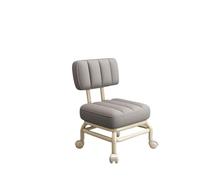 JMORCO Pedicure Chair Low Rolling Seat Sofa Foot Rest Universal Swivel Caster Wheels Cleaning Pedicure Stool for Fitness Home Garage Barber Shop(LIGHT GRAY)