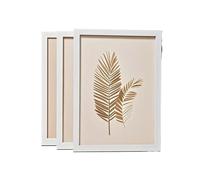 JMORCO Pet Memorial Picture Frames 3pcs Black White Apricot A4 A3 Solid Wood Photo Frame Mounted On The Wall Or Desktop Poster Comes With Hardware(White-3pcs,30x42cm)