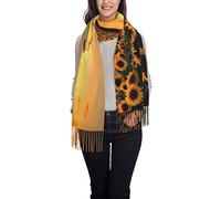 Jmorco Sunflower And Sunset Scarves For Women Lightweight Shawl Winter Warm Thick Print Scarf Wrap