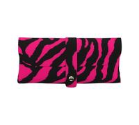 Jmorco Zebra Tiger Leopard Pink Leather Glasses Case Portable Travel Sunglasses Soft Storage Bag For Women Men