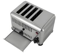 JMOUZHG 4/6 Slice- Toaster Bread Machine,Heavy-Duty Stainless Steel Electric Food Warmer for High-Volume Baking in Kitchens, Bakeries (4Slice)