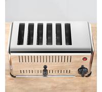 JMOUZHG 4/6 Slice- Toaster Bread Machine,Heavy-Duty Stainless Steel Electric Food Warmer for High-Volume Baking in Kitchens, Bakeries (6Slice)