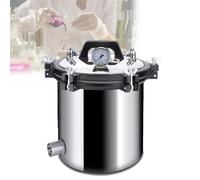 JMOUZHG 8/12/18/24L Portable Steam Autoclave Sterilizer with Deflate Valve and Safety Valve,for Labs Universities (24l)