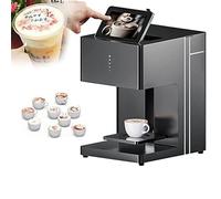 JMOUZHG Coffee Printer Latte Art, Food Printer for Cakes, Cookies & Beverages, Customizable Design for Latte Art,WiFi Photo Selfie Upload 27cmx34cmx41cm