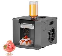 JMOUZHG Commercial Shaved Ice Machine, Snowflake Ice Maker with Intelligent Speed Regulation, Stainless Steel Spindle (Grey)
