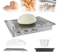 JMOUZHG Electric Bread Dough Proofer Machine,Time Humidity & Temperature Adjustable,With Humidifying Cup,For Making Bread (410 * 310 * 280mm)