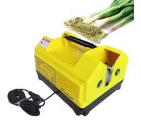 JMOUZHG Electric Garlic Root Stem,Garlic Top Tails Remover Machine,for Garden Garlic, Onion, Single Garlic blue (Yellow)