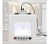 JMOUZHG Jewelry Shooting Tent Soft box,4 Dimmable Fill Light Adjustable, 360 Hanging Rotating Rack (Tb30)