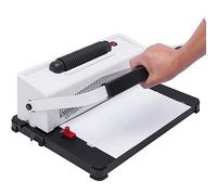 JMOUZHG Manual Binding Punch Binder, Coil Binding Machine with Roller Inserter, for Personal and School Use, Binds Up to 20 Pages