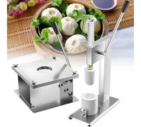 JMOUZHG Manual Bun Making Machine, Semi-automatic Bun Making Machine, 400-500pcs/h, for large meat buns, milk buns, custard buns,fried buns etc (mediumfilmcup)