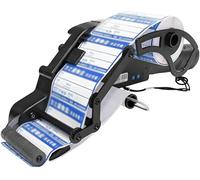 JMOUZHG Manual Label Applicator for Flat & Round Bottles, Portable Handheld Barcode Sticker Machine for Retail, Warehouse (80mm)
