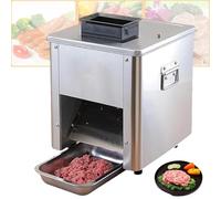 JMOUZHG Meat Cutting Machine Commercial,Cutting Machine Slicer Cube Shredded Meat,with 2.5 to15mm Blade, for Boneless Meat Soft Vegetables (2.5mm)