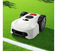 JMOUZHG Perimeter Wire Frees Vision Robotic Lawnmower, Automatic Lawnmower APP Control with Schedule