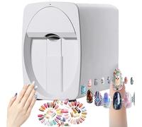 JMOUZHG Portable Digital Mobile Nail Art Printer,3D Smart Automatic Nail Printer Machine,Touch Screen Display,for Beauty & Personal Care for Girls' Home Nails,D (A)