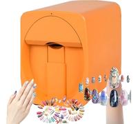 JMOUZHG Portable Digital Mobile Nail Art Printer,3D Smart Automatic Nail Printer Machine,Touch Screen Display,for Beauty & Personal Care for Girls' Home Nails,D (D)