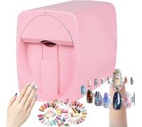 JMOUZHG Portable Digital Mobile Nail Art Printer,3D Smart Automatic Nail Printer Machine,Touch Screen Display,for Beauty & Personal Care for Girls' Home Nails,D (B)